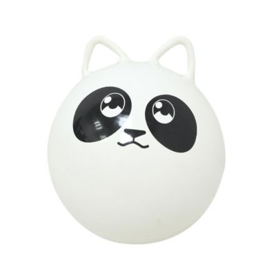 Menolana Jumping Ball,Sports Hopping Ball,Cartoon with Handle,Indoor and Outdoor Garden Game,Exercise Ball Cute Inflatable Bouncy Ball, White