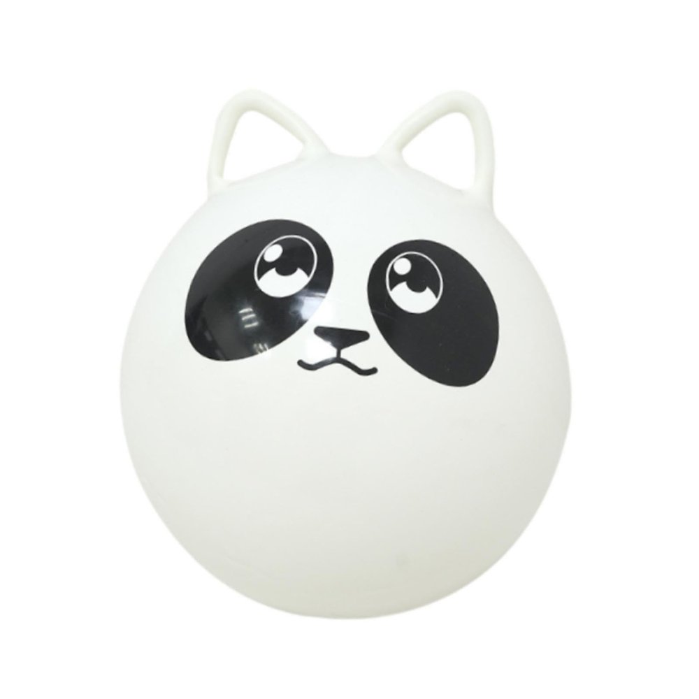Menolana Jumping Ball,Sports Hopping Ball,Cartoon with Handle,Indoor and Outdoor Garden Game,Exercise Ball Cute Inflatable Bouncy Ball, White
