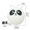 Menolana Jumping Ball,Sports Hopping Ball,Cartoon with Handle,Indoor and Outdoor Garden Game,Exercise Ball Cute Inflatable Bouncy Ball, White view 3