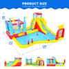 WELLFUNTIME Inflatable Bounce House with Blower, Bouncy Castle with Climbing Wall, Dual Basketball Hoops, Dartboard, Ring Toss view 3