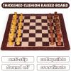 20'' Tournament Chess Set Foldable Silicone Chess Board Game Chess Pieces 3.8'' King Height Portable Travel Roll up Chess Game Set for Adults and Kids with Storage Bag Family Board Game view 4