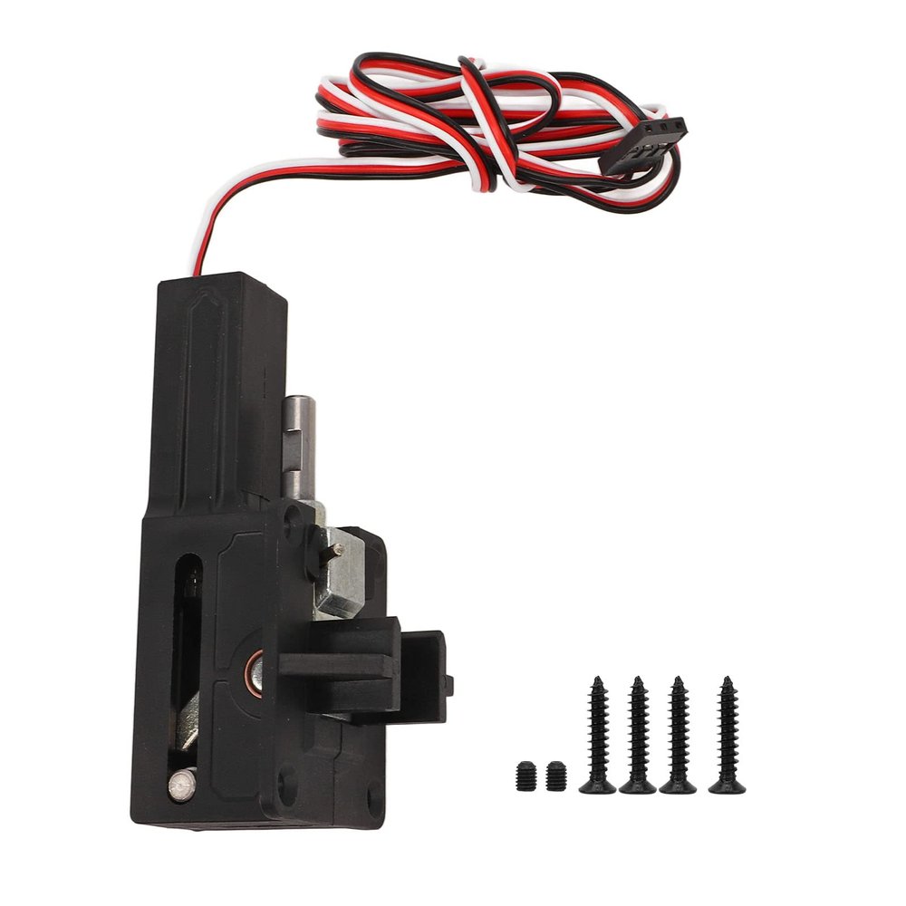 Phefop Electronic Retractable Landing Gear with Double Shock Absorption for 1.5M Model RC Aircraft Aluminum Alloy Black