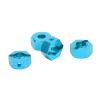 12mm Aluminum Wheel Hex Drive Hub Adaptor for 1/10 RC Car, High Accuracy RC Car Parts, Bend Wheel Hex Hubs Drive Adapter for Arrma Senton, Granite (Blue) view 3