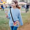 Kxyudcn Crossbody Travel Bags for Kids Rabbit Flap Crossbody Bag Kids Purple Lightweight Casual Sling Bag with Zipper Closure Small Satchel Bag for Teen Girls Kawaii Messenger Bag view 4