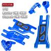 BRCatWPark RC Upgrades Part for 1/10 Rustler 2WD/Rustler 2WD VXL,Stampede 2WD/Stampede 2WD VXL,Aluminum Suspension Arms & Caster Block,Steering Blocks,Rear Stub Axle Carriers w/Bearings,Navy Blue view 2