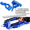 BRCatWPark RC Upgrades Part for 1/10 Rustler 2WD/Rustler 2WD VXL,Stampede 2WD/Stampede 2WD VXL,Aluminum Suspension Arms & Caster Block,Steering Blocks,Rear Stub Axle Carriers w/Bearings,Navy Blue view 3