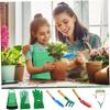 Kids Gardening Set 7Pcs/Set Educational Toddler Gardening Set Includes Apron, Sprayer, Gloves, Hat, Rake, Shovels Kids Gardening Tool Set for Gardening Cosplay Gift for Kids,Kids Gardening Tool Set view 3