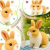 Easfan Walking Rabbit Interactive Electronic Pet Plush Bunny Toy Twitching Mouth and Nose Hoping Rabbit Ears Moving Educational Plush Toy Easter Birthday Gifts for Kids Girls, 7'' view 2
