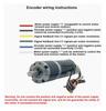 100kg 32mm 32-31ZY Planetary Encoder Brushed Reduction Motor 12V24V High Torque Motor Micro DC Speed Control Motor(13RPM_12V Diameter 8MM) view 3