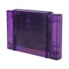 ASHATA Game Cartridge, 3000 in 1 Video Game Cartridge Card V1.0, Built in 8GB Memory Card, Automatic Save Backup, for SNES for Gaming System (Transparent Violet) view 1