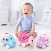 Baby Girl Toy Cars for Toddlers 1-3, Push and Go Rattle Cars for Baby Toy 6-9-12-18 Months, First Birthday Gifts for 1 2 Year Old Girls, Infant Pink Friction Truck Set Valentines Gift view 2