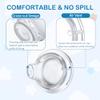 4Pack Replacement Silicone Spout Compatible with NUK, Soft Spout Replacement for NUK Active and Learner Cups, Easy Transition from Bottle to Cup, No Spill for Sippy Cup Nipples view 3