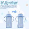 4Pack Replacement Silicone Spout Compatible with NUK, Soft Spout Replacement for NUK Active and Learner Cups, Easy Transition from Bottle to Cup, No Spill for Sippy Cup Nipples view 4