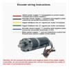 100kg 32mm 32-31ZY Planetary Encoder Brushed Reduction Motor 12V24V High Torque Motor Micro DC Speed Control Motor(42RPM_12V Diameter 8MM) view 3