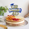 Congrats Grad Cake Topper, Congratulations/Mastered It, So Proud of You, 2025 High School University Gradaution Party Decorations Blue and Gold Glitter view 4