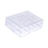 Menolana Acrylic Chip Case Chip Carrier Lightweight Organizer Container Chip Tray Transparent for Family Parties Tabletop Game Travel view 1