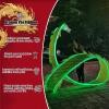 EXCLURA Dragon Poi Flinging Dragon Fitness Poi Light Up, Dragon Head & Flowy Ribbon & Travel Bag, Chinese Dragon Poi Square Exercise Dance, for Young/Elderly(Color,3.0 m (9.8 ft)) view 2