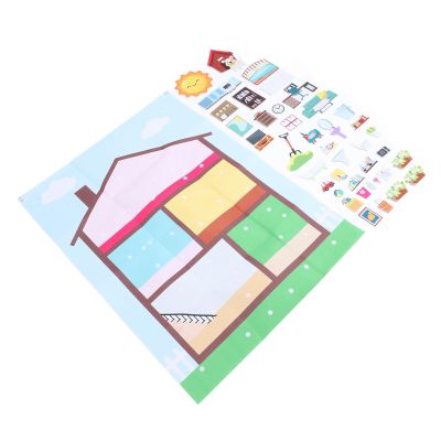 Felt Story Board 39pcs Room Decor with Furniture for Children, Create Fun Stories in Child's Own Room, Preschool Learning Activities for Kids Above 3 Years Old