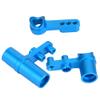 Phefop Exquisite Workmanship Aluminum Steering Servo Saver Upgrade for HSP 1:10 RC Model Car RC Accessory Blue Set of 3PCS (Blue) view 1
