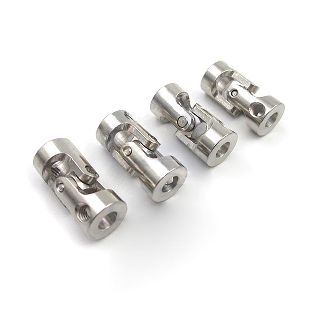 4PCS Metal Universal Joints Model Boat Couplers Steering Connectors Shaft Adapters(6-8mm)