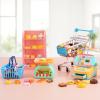 165Pcs Mini Shopping Cart Basket Miniature Food Drink Toy Supermarket Metal Handcart Shelves Cash Register Fridge Food Scale Trolley Dollhouse Store Grocery Accessories Kitchen Play Game Party Model view 4