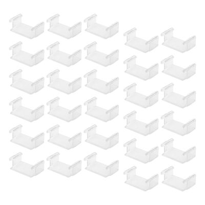 EHJRE 30Pcs Track Fixer Clips for Tracks Track Fixing Clips Train Accessories for Toddlers, Clear