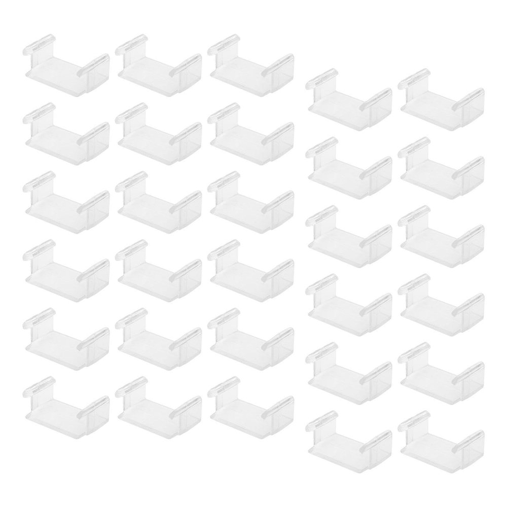 EHJRE 30Pcs Track Fixer Clips for Tracks Track Fixing Clips Train Accessories for Toddlers, Clear
