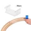 EHJRE 30Pcs Track Fixer Clips for Tracks Track Fixing Clips Train Accessories for Toddlers, Clear view 4