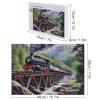Wooden Puzzle - Valley Steam Train - Forest Stream Landscape Jigsaw PuzzlesWooden Puzzles for Adults 300 Pieces Unique Gifts for Wall ArtChallenge PuzzlesPuzzlesEducational Games view 2