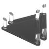 2pcs Ball Display Stand Showcase Baseball Holder Display Case Basketball Football Boot Display Case Baseball Case Display Baseballs Clear Ball Holder Stand Acrylic Black view 1