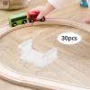 DYNWAVE 30x Track Fixer Train Accessories, Sturdy Track Fixing Clips Track Parts Set for Children Toddlers 3 4 5 Years Old, Clear view 2