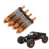 4Pcs RC Car Shock Absorbers Set, Replacement Shocks for LOSi Lasernut U4 Tenacity 1/10 Off Road Vehicle, High Elastic Spring, Aluminum Alloy and Plastic Material, Stable Running (Orange) view 3
