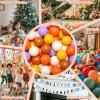 GOGOSO Cream Ball Pit Balls 100 Balls, 2.2 Inch Ball Pool Balls for Baby Fun Toys, Different Shaped for Toddler Ball Pit, Boys Girl Kids Birthday, Tent,Slides,Orange-Purple Blend view 3