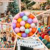 GOGOSO Cream Ball Pit Balls 100 Balls, 2.2 Inch Ball Pool Balls for Baby Fun Toys, Different Shaped for Toddler Ball Pit, Boys Girl Kids Birthday, Tent,Slides, Mixed Hues view 4