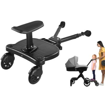 2 in 1 Sit and Stand Buggy Wheeled Board Suitable for Most Brands of Strollers,Stroller Board Attachment for Toddler 3-7 Years Old