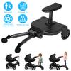 2 in 1 Sit and Stand Buggy Wheeled Board Suitable for Most Brands of Strollers,Stroller Board Attachment for Toddler 3-7 Years Old view 2