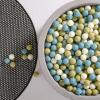GOGOSO Cream Ball Pit Balls 100 Balls, 2.2 Inch Ball Pool Balls for Baby Fun Toys, Different Shaped for Toddler Ball Pit, Boys Girl Kids Birthday, Tent,Slides, Sage Green-Blue Blend view 1