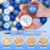 GOGOSO Cream Ball Pit Balls 100 Balls, 2.2 Inch Ball Pool Balls for Baby Fun Toys, Different Shaped for Toddler Ball Pit, Boys Girl Kids Birthday, Tent,Slides, Ocean view 2