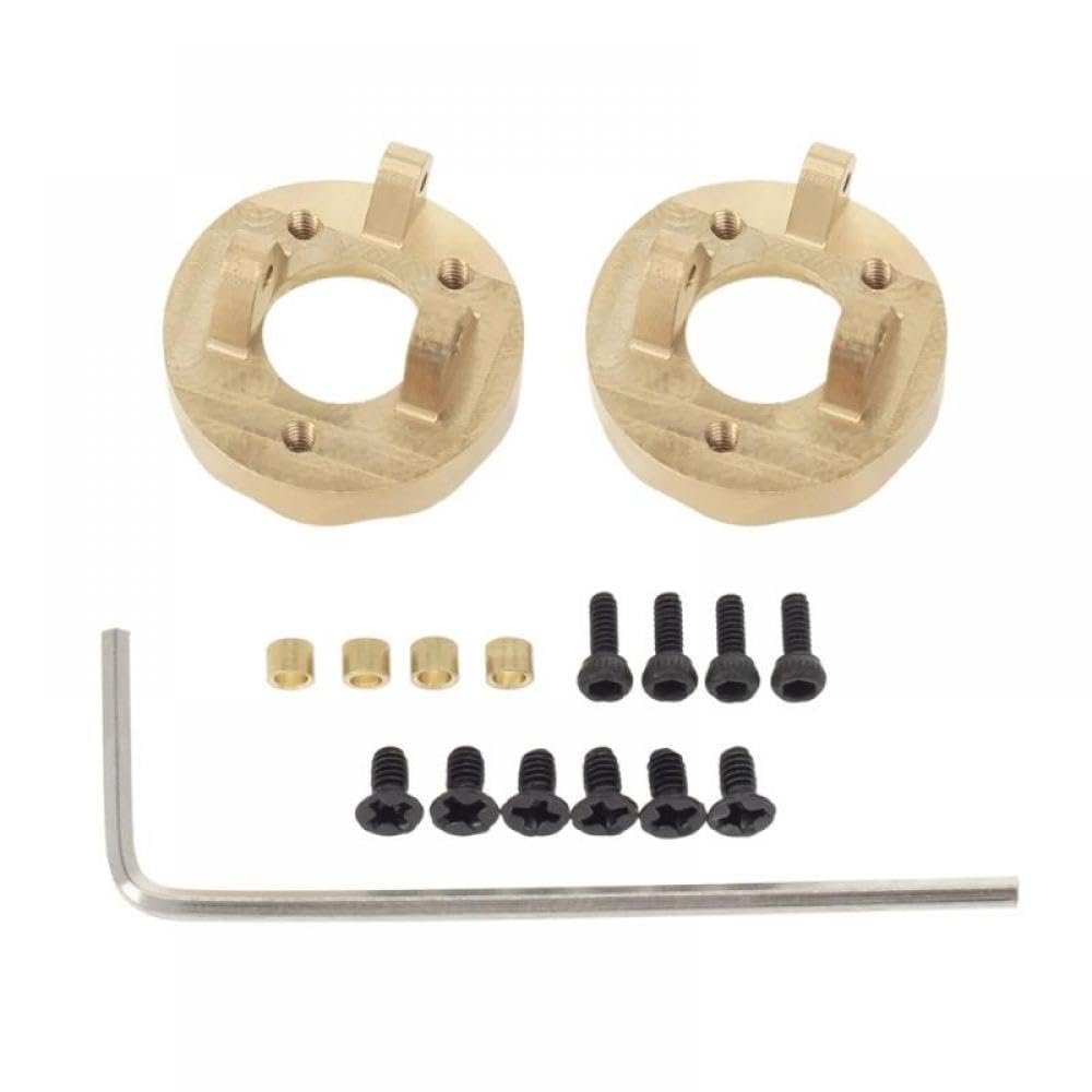 VyTRdW Brass Steering Cup Rear Counterweight Brake Disc Compatible with RC Cars Like Jimny FMS 1/18 1/24