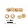 VyTRdW Brass Steering Cup Rear Counterweight Brake Disc Compatible with RC Cars Like Jimny FMS 1/18 1/24 view 2