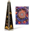 7.5" Stars and Moon Kaleidoscope for Adults,Handmade Triangular Prism Sun Planet Universe Adults Kaleidoscope, Gift Box,Birthday Christmas New Year Valentine's Day Present Gift Man Woman view 1