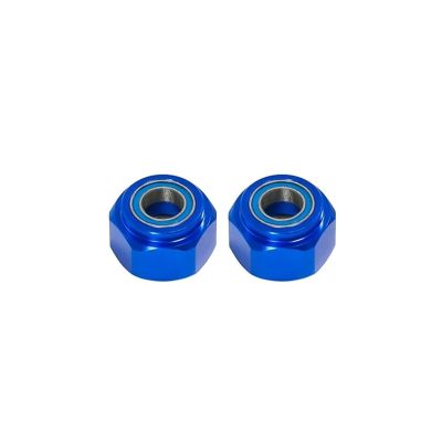 2pcs Metal Front 12mm Wheel Hex Hub Adapter for Tam-iya DT03 DT-03 1/10 RC Car Upgrade Parts Accessories replacement part(Blue)