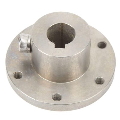 18014 Key Hub, 14mm/0.6in Stainless Steel RC Shaft Coupling with Chain Slot Heavy Duty Flange Coupling Connector Replacement Parts for DIY RC Model