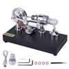 BrickCraftWorks Hot Air Sterling Engine Kit for Adults, High Temperature Metal Gamma Hot-air Stirling Engine Model with Bulb Educational Toys Gifts view 2