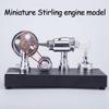 BrickCraftWorks Hot Air Sterling Engine Kit for Adults, High Temperature Metal Gamma Hot-air Stirling Engine Model with Bulb Educational Toys Gifts view 4