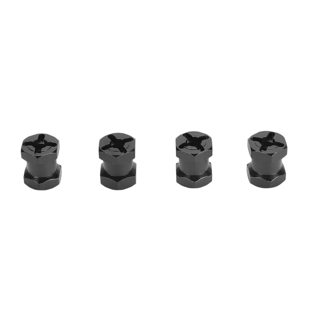 4PCS 12mm Dia 15mm Length Hex Hub Extenssion with Lock Pins for RC Cars, Aluminum Alloy RC Wheel Hex Spacer (b)