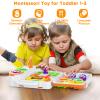 Montessori Busy Board for 1 Year Old Boy Toy, Birthday Gifts for 12-18 Month Old Boy Girl, Learning Toys for Toddlers 1-3, Toddler Gift for One Year Old Toy view 2