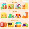 Montessori Busy Board for 1 Year Old Boy Toy, Birthday Gifts for 12-18 Month Old Boy Girl, Learning Toys for Toddlers 1-3, Toddler Gift for One Year Old Toy view 3