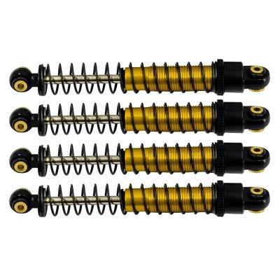1/24 RC Crawler Car Metal Shock Absorber 51MM Oil Damper for Axial SCX24 AXI00001/2/4 AX24 or 1/18 TRx4m Upgrade Parts(4pcs Black)