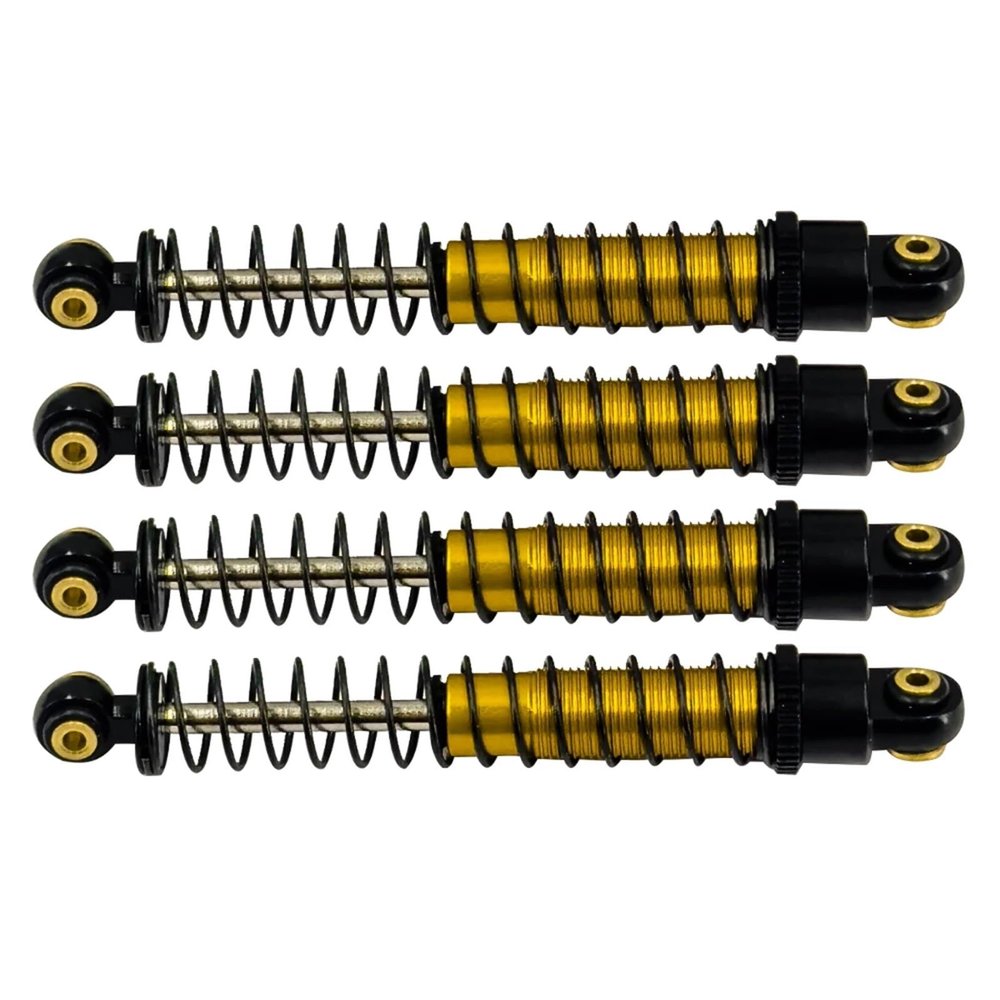 1/24 RC Crawler Car Metal Shock Absorber 51MM Oil Damper for Axial SCX24 AXI00001/2/4 AX24 or 1/18 TRx4m Upgrade Parts(4pcs Black)
